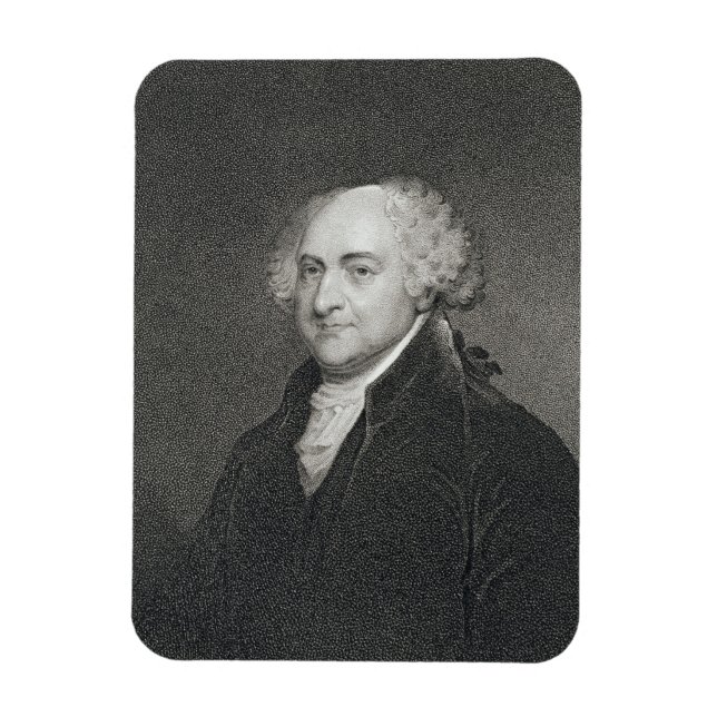 John Adams, graverad av James Barton Longacre (179 Magnet (Vertikal)