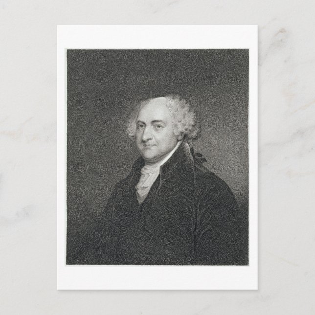 John Adams, graverad av James Barton Longacre (179 Vykort (Framsida)