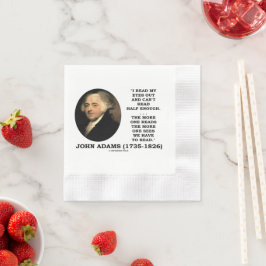 John Adams läste mina ögon ur kan inte läsa hälfte Pappersservett