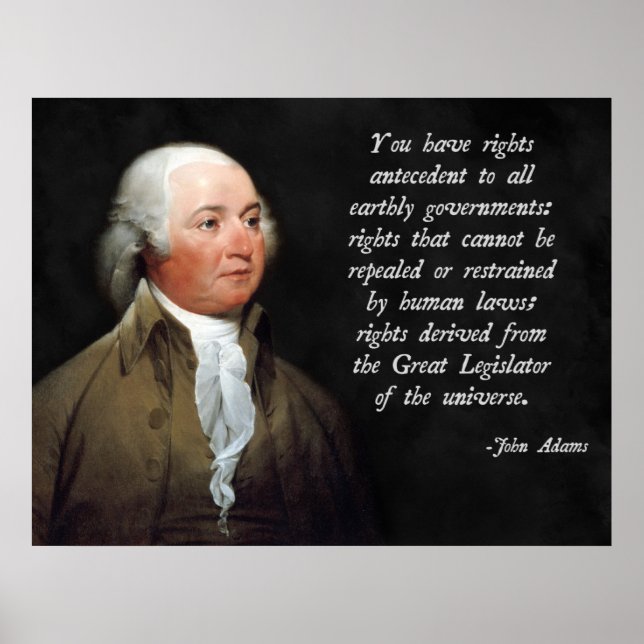 John Adams Natural Law Poster (Framsidan)