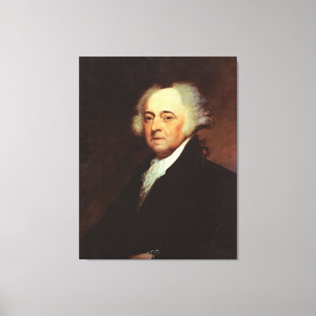JOHN ADAMS Porträtt av Asher B. Durand Print Canvastryck (Framsida)