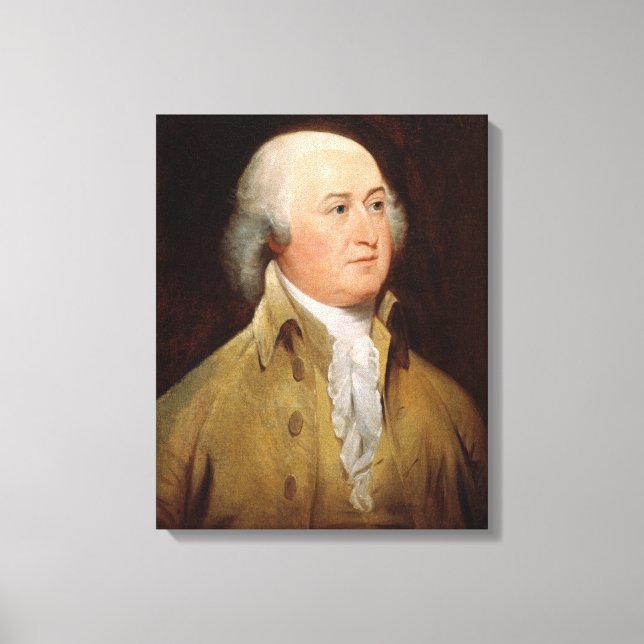 JOHN ADAMS Porträtt av John Trumbull Print Canvastryck (Framsida)