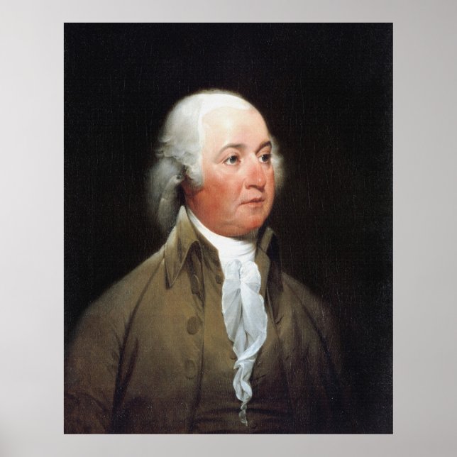 JOHN ADAMS Porträtt av John Trumbull Print Poster (Framsidan)