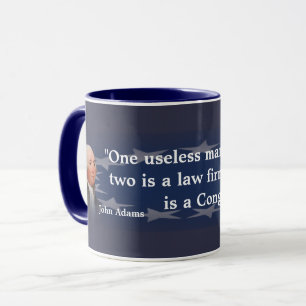 John Adams Quote on Congress Mugg