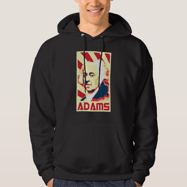 John Adams Retro Propaganda Hoodie (Framsida)