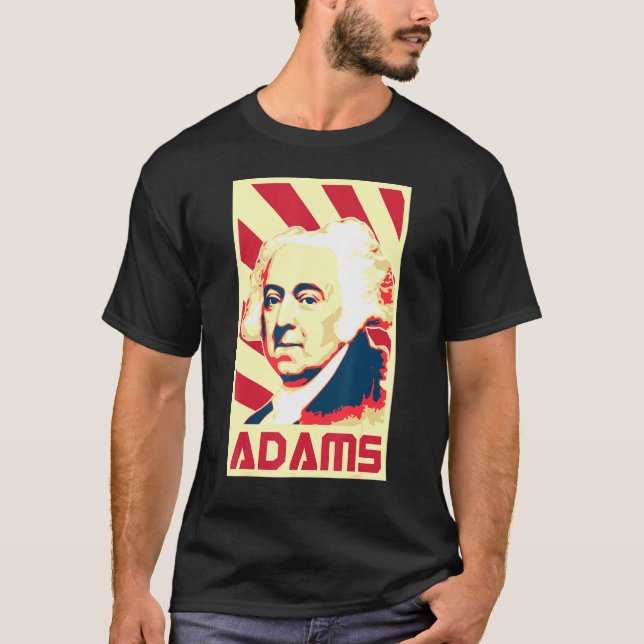 John Adams Retro Propaganda T Shirt (Framsida)