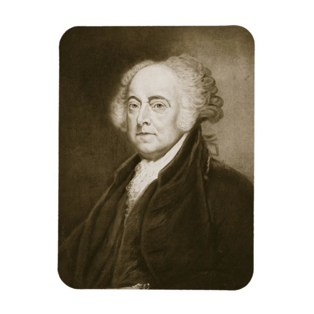 John Adams, Stater:s andra president Magnet (Vertikal)