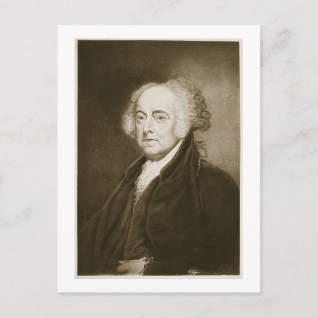 John Adams, Stater:s andra president Vykort (Framsida)