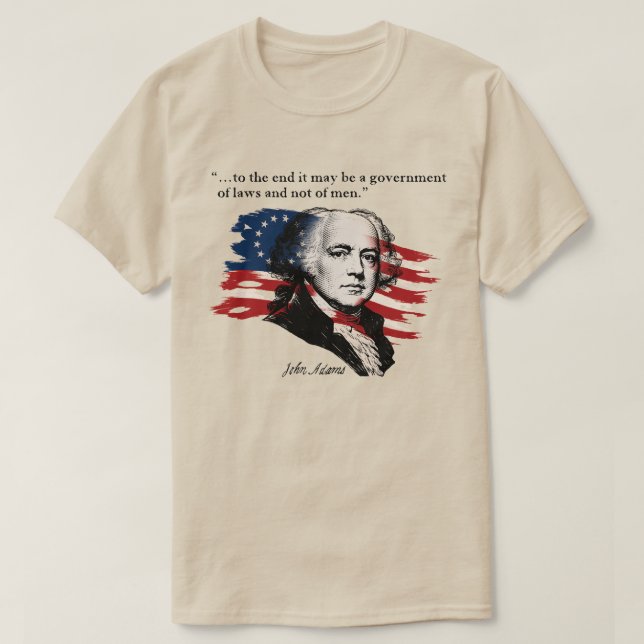 John Adams T Shirt (Design framsida)