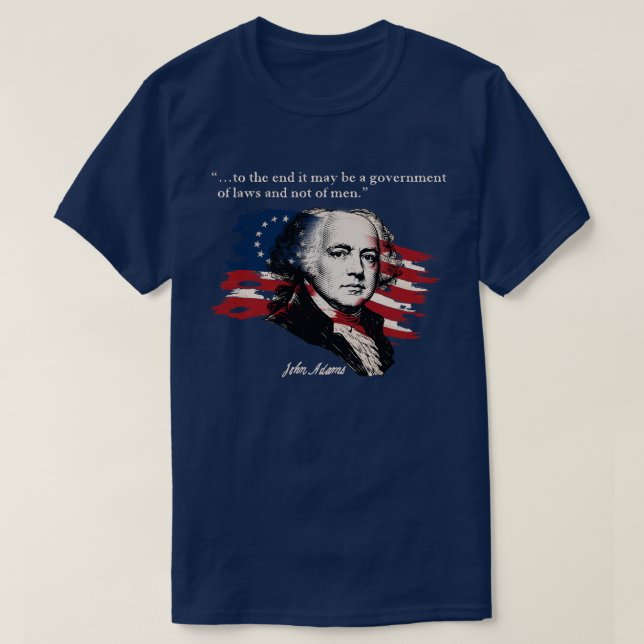 John Adams T Shirt (Design framsida)