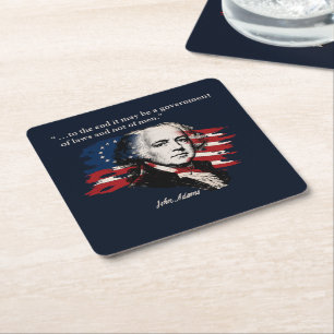 John Adams Underlägg Papper Kvadrat