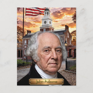 John Adams: USA:s 2:e president Vykort