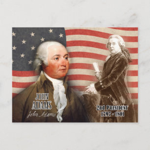 John Adams, USA:s andra president Vykort