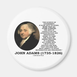 John Adams vetenskap av det regerings- Magnet