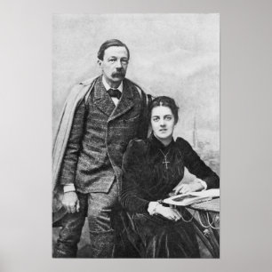 John Addington Symonds och hans dotter, 1891 Poster