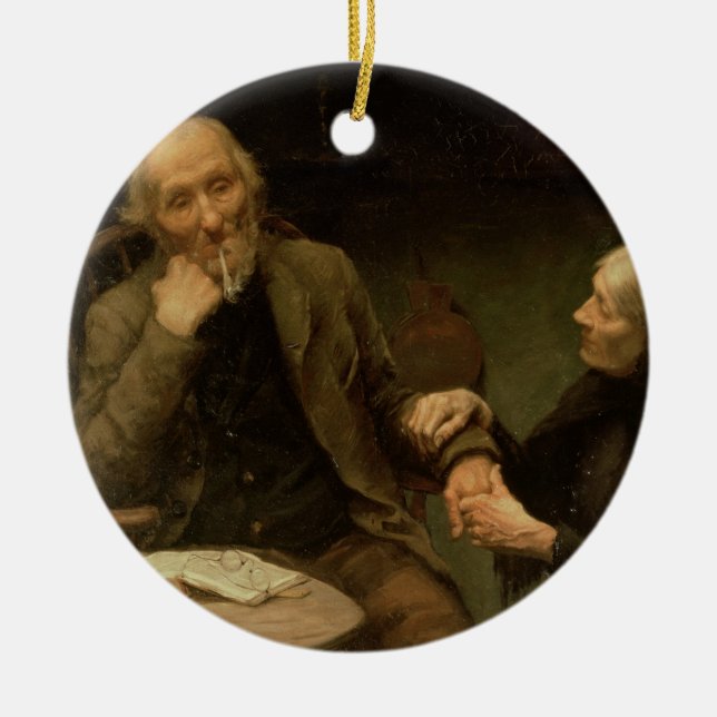 John andersson, min Jo, 1894 (olja på kanfas) Julgransprydnad Keramik (Framsidan)