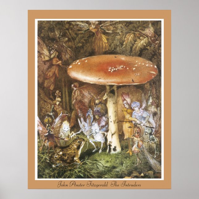 John Anster Fitzgerald The Intruders Poster (Framsidan)