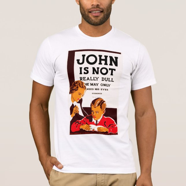John är inte egentligen tråkig t shirt (Framsida)