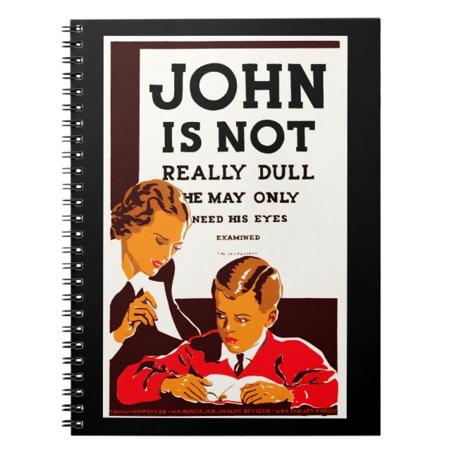 John är inte Verkligen Dull Anteckningsbok Med Spiral (Framsidan)