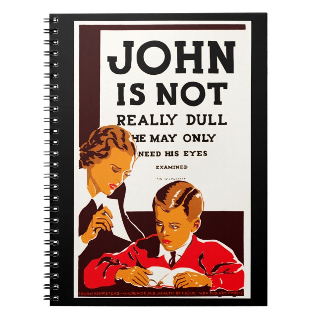 John är Not Verkligen Dull Anteckningsbok (Framsidan)