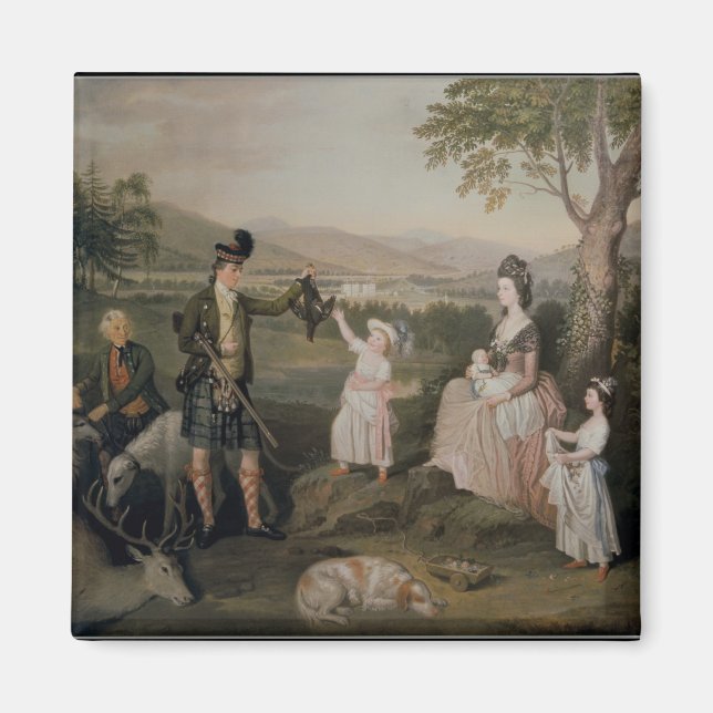 John, Atholl och hans familj. Magnet (Framsidan)
