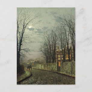 John Atkinson Grimshaw- A Wintry Måne Vykort