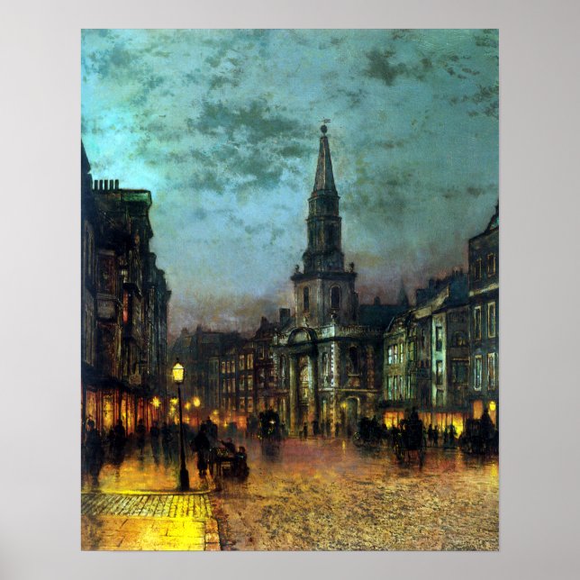 John Atkinson Grimshaw Blackman Street, London Poster (Framsidan)