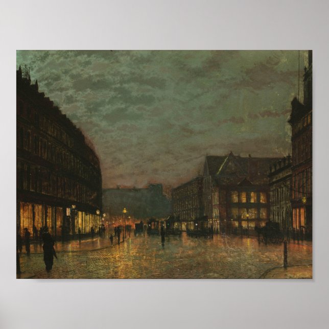 John Atkinson Grimshaw - Boar Lane, Leeds Poster (Framsidan)