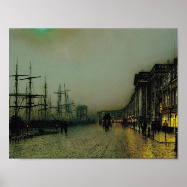 John Atkinson Grimshaw- Canny Glasgow Poster (Framsidan)