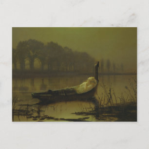 John Atkinson Grimshaw - Dam i Shalott Vykort