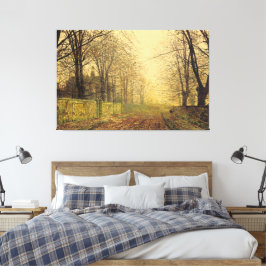 John Atkinson Grimshaw - Det vissnade och gula bla Canvastryck