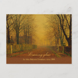 John Atkinson Grimshaw Evening glow CC0869 Vykort