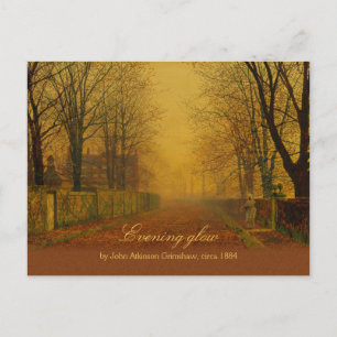 John Atkinson Grimshaw Evening glow CC0869 Vykort