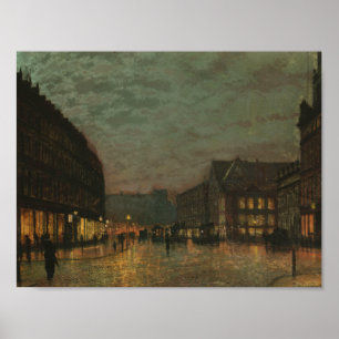John Atkinson Grimshaw - galtLane, Leeds Poster