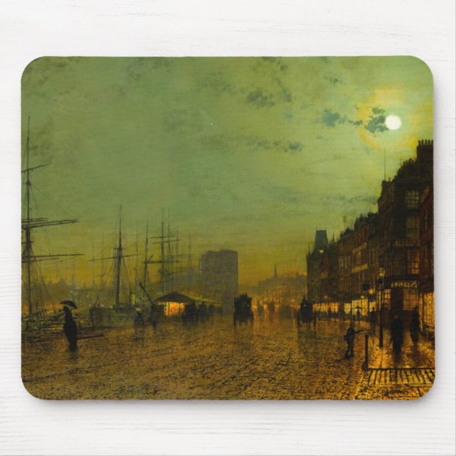 John Atkinson Grimshaw Glasgow Docks Musmatta (Framsidan)