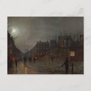 John Atkinson Grimshaw Going Home at Dusk, 1882 Vykort