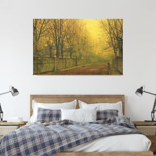 John Atkinson Grimshaw - I det gyllene skenet Canvastryck