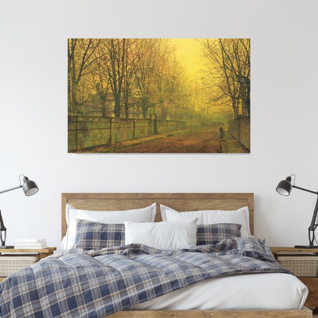John Atkinson Grimshaw - I det gyllene skenet Canvastryck (Insitu (sovrum))