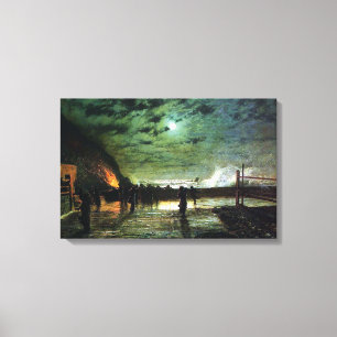 John Atkinson Grimshaw i Peril Canvastryck