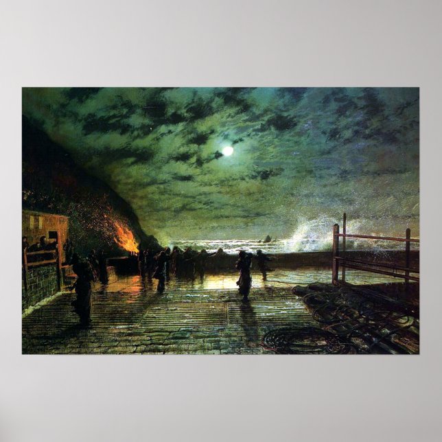 John Atkinson Grimshaw i Peril Poster (Framsidan)