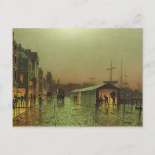 John Atkinson Grimshaw Liverpool Docks Vykort