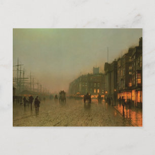 John Atkinson Grimshaw- Liverpool från Wapping Vykort
