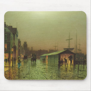John Atkinson Grimshaw Liverpool skeppsdockor Musmatta