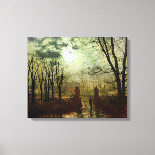 John Atkinson Grimshaw på parkeragrinden Canvastryck