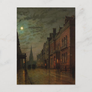 John Atkinson Grimshaw- Park Row, Leeds Vykort