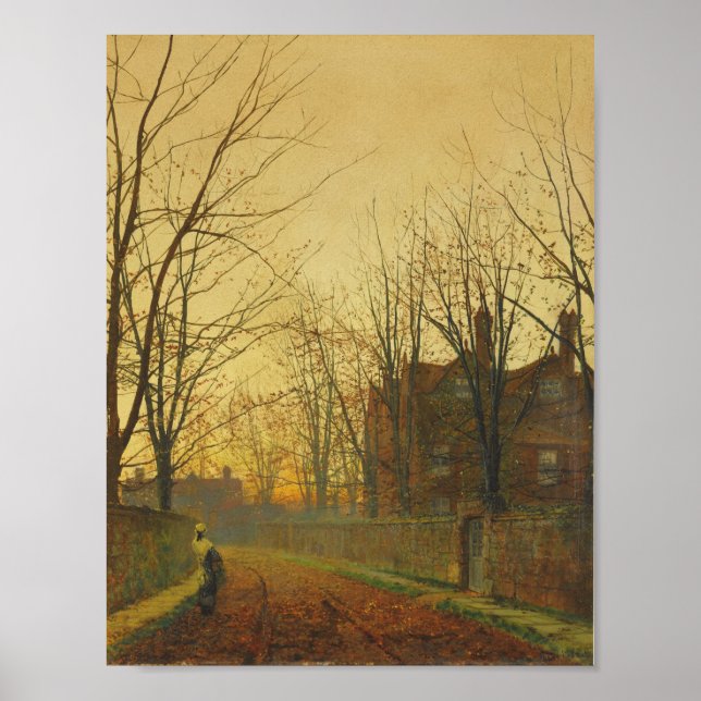 John Atkinson Grimshaw - Sent oktober Poster (Framsidan)