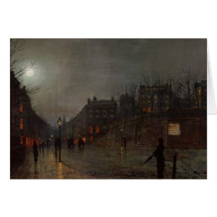John Atkinson Grimshaw som hem går på Hälsningskort
