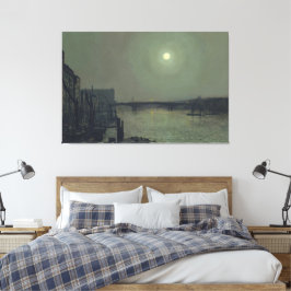 John Atkinson Grimshaw - Southwark Bridge i månske Canvastryck