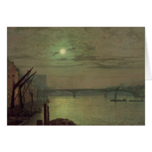 John Atkinson Grimshaw Southwark överbryggar, Hälsningskort