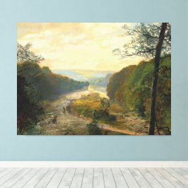 John Atkinson Grimshaw - The Wharfe valley Canvastryck